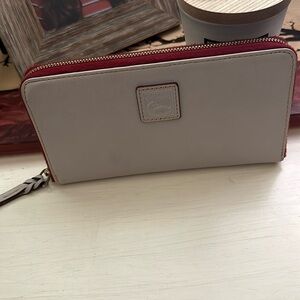 Wallet Cream and Red